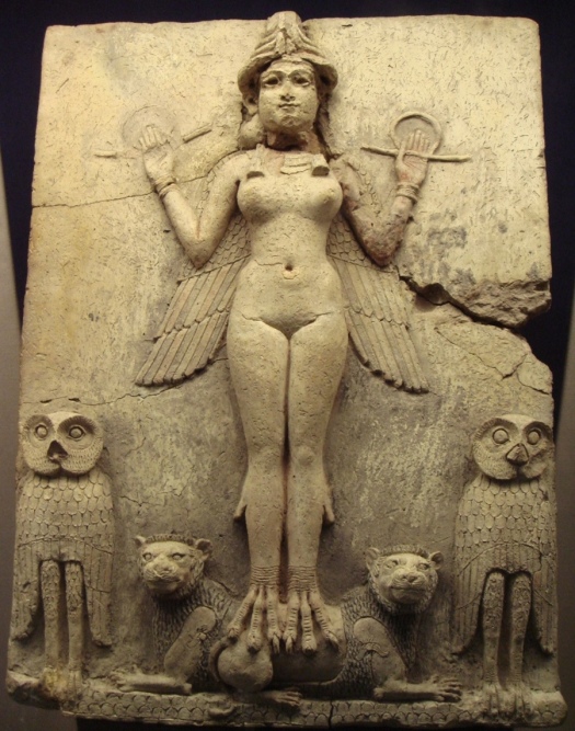 Tablet depicting Sumerian Goddess Inanna